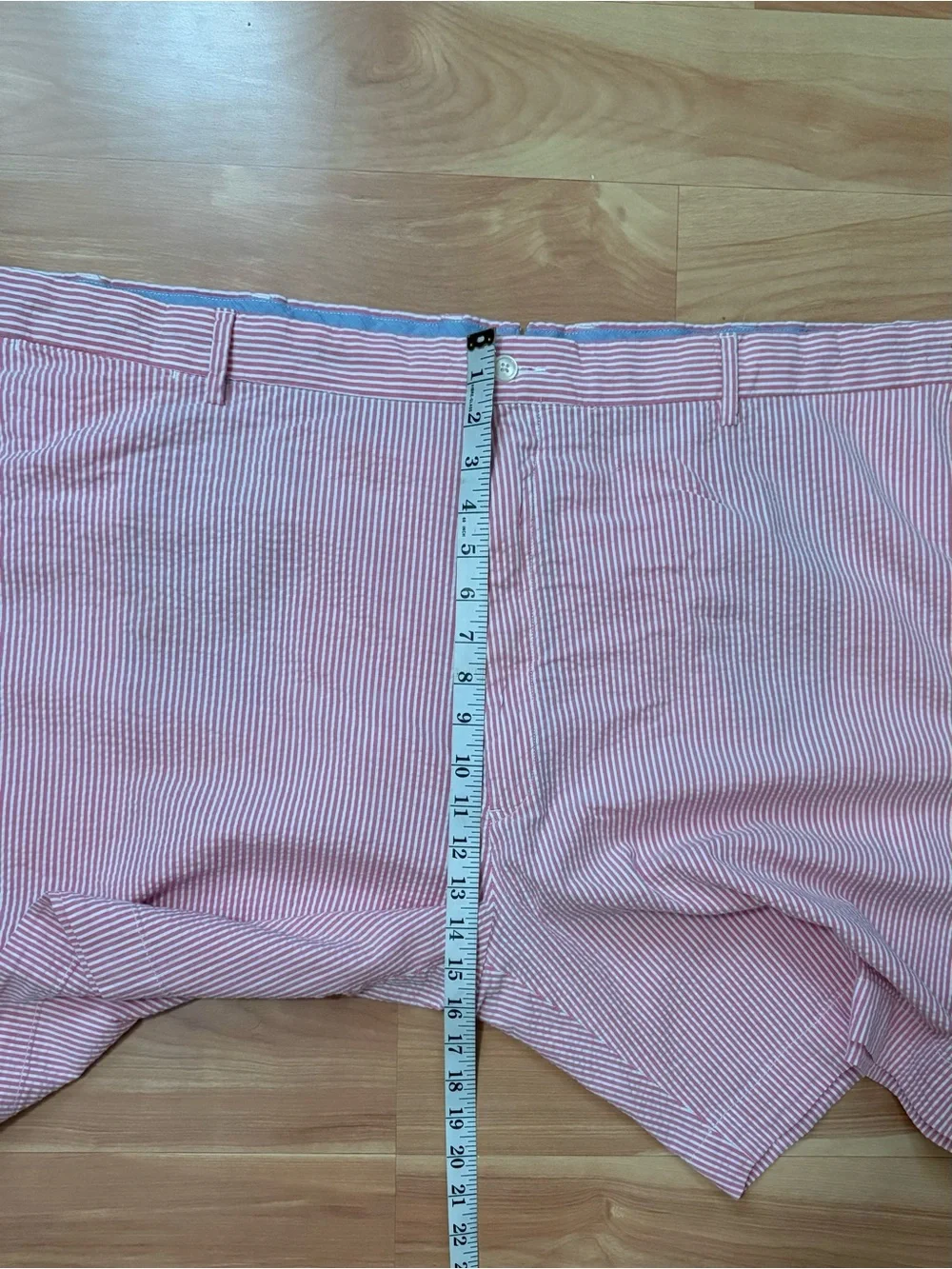 Polo Ralph Lauren Seersucker Pink Striped 9” Shorts Size 56 3X Preppy Ivy League